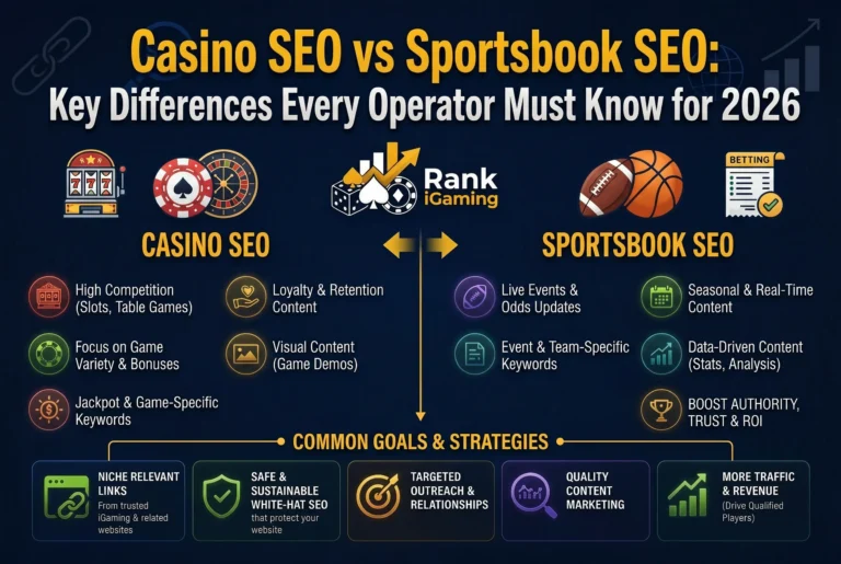 Casino SEO vs Sportsbook SEO: Key Differences Every Operator Must Know