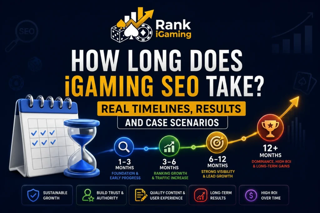How Long Does iGaming SEO Take? Real Timelines, Results & Case Scenarios (2026 Guide)